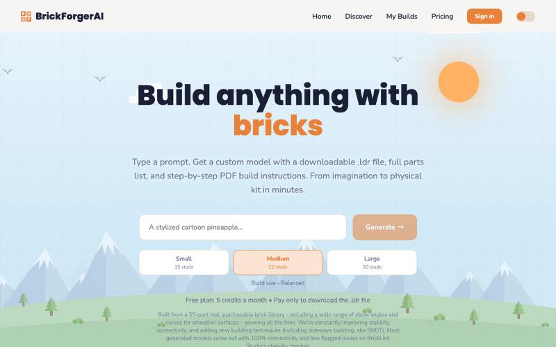 BrickForgerAI — screenshot