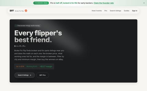 Broke Fix Flip: find broken things worth money — screenshot