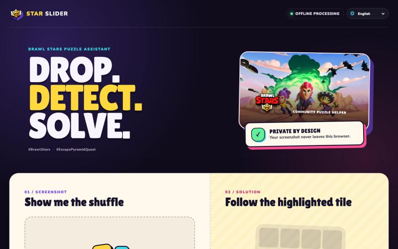 Star Slider — Offline Puzzle Solver — screenshot