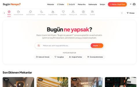 Bugün Nereye? - Türkiye'de bugün ne yapacağını keşfet. Gezi, yemek, etkinlik, eğ — screenshot