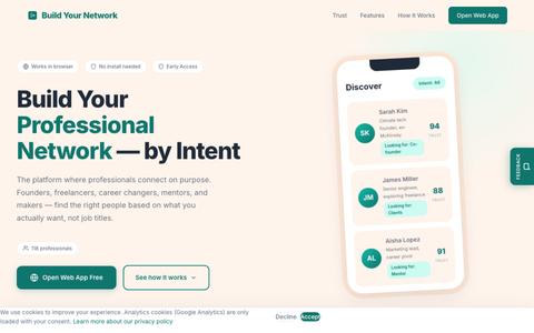 Build Your Network — High-Signal Networking for Builders — screenshot