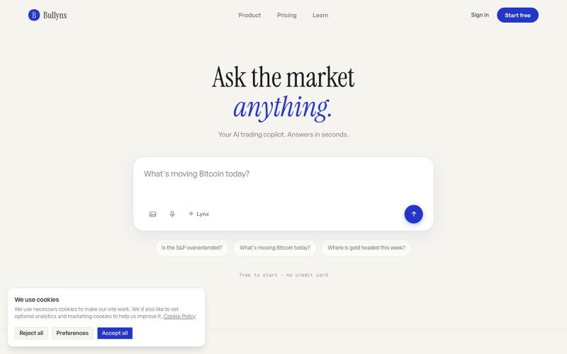 Bullynx · AI Trading Copilot for Chart Analysis — screenshot