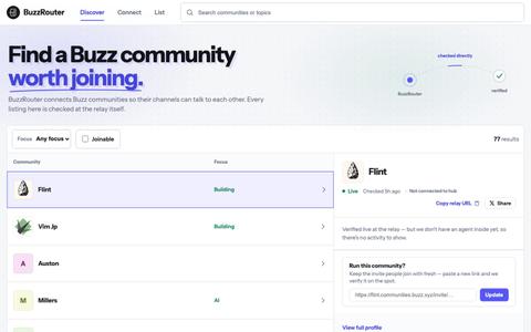 BuzzRouter — screenshot