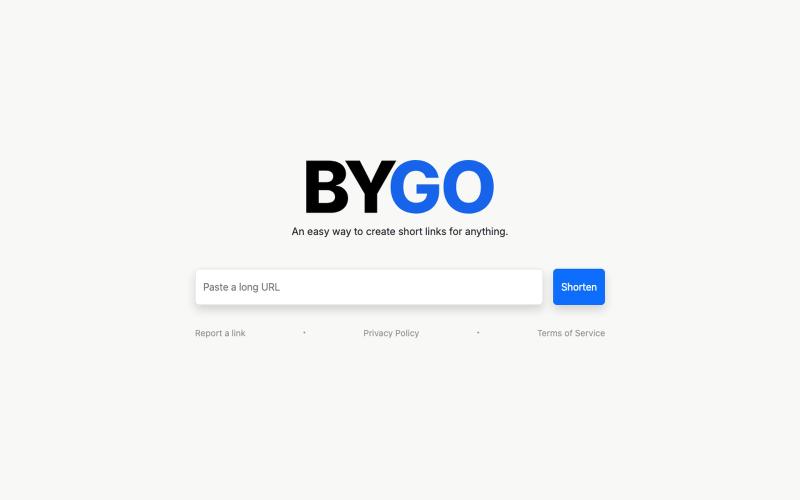 BYGO | Link Shortener — screenshot
