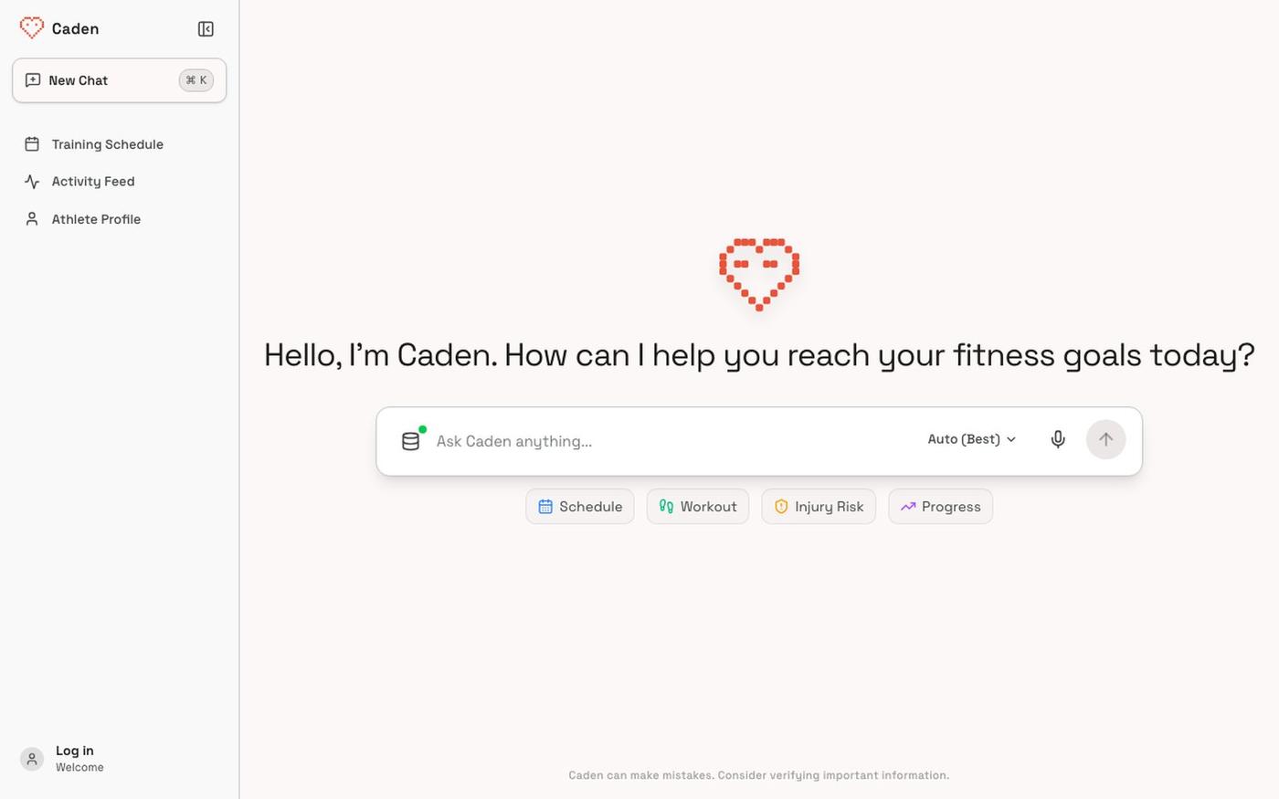 Caden | AI Elite Training Hub — screenshot