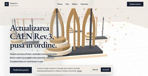 Actualizare CAEN Rev.3 online pentru firme | HeptaLex — screenshot