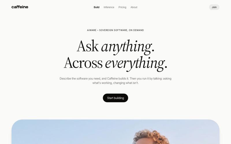 Caffeine - A Self-Writing Internet Technology — screenshot