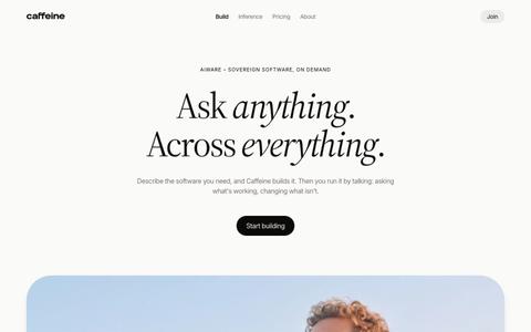 Caffeine - A Self-Writing Internet Technology — screenshot