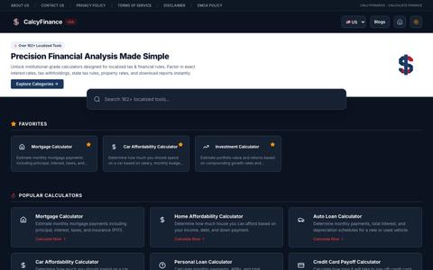 Calculate Finance - Mortgages, Loans, Taxes & Savings — screenshot