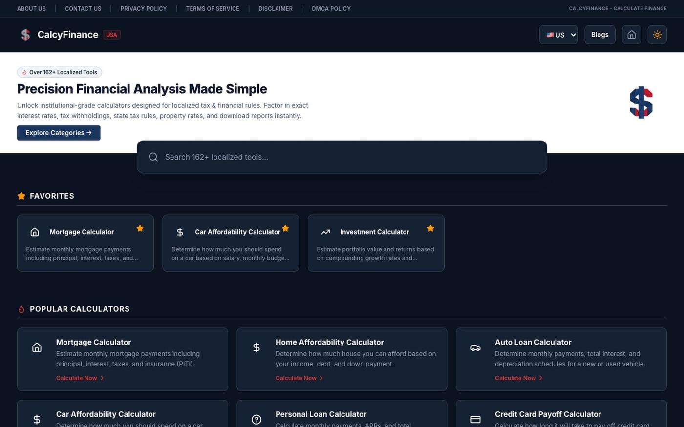 Calculate Finance - Mortgages, Loans, Taxes & Savings — screenshot