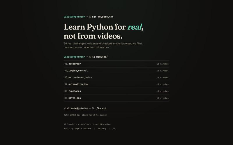 PyTutor — Escuela de Scripting — screenshot