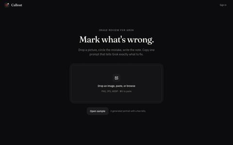 Callout — screenshot