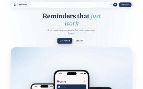 CalRemind — Appointment reminders — screenshot