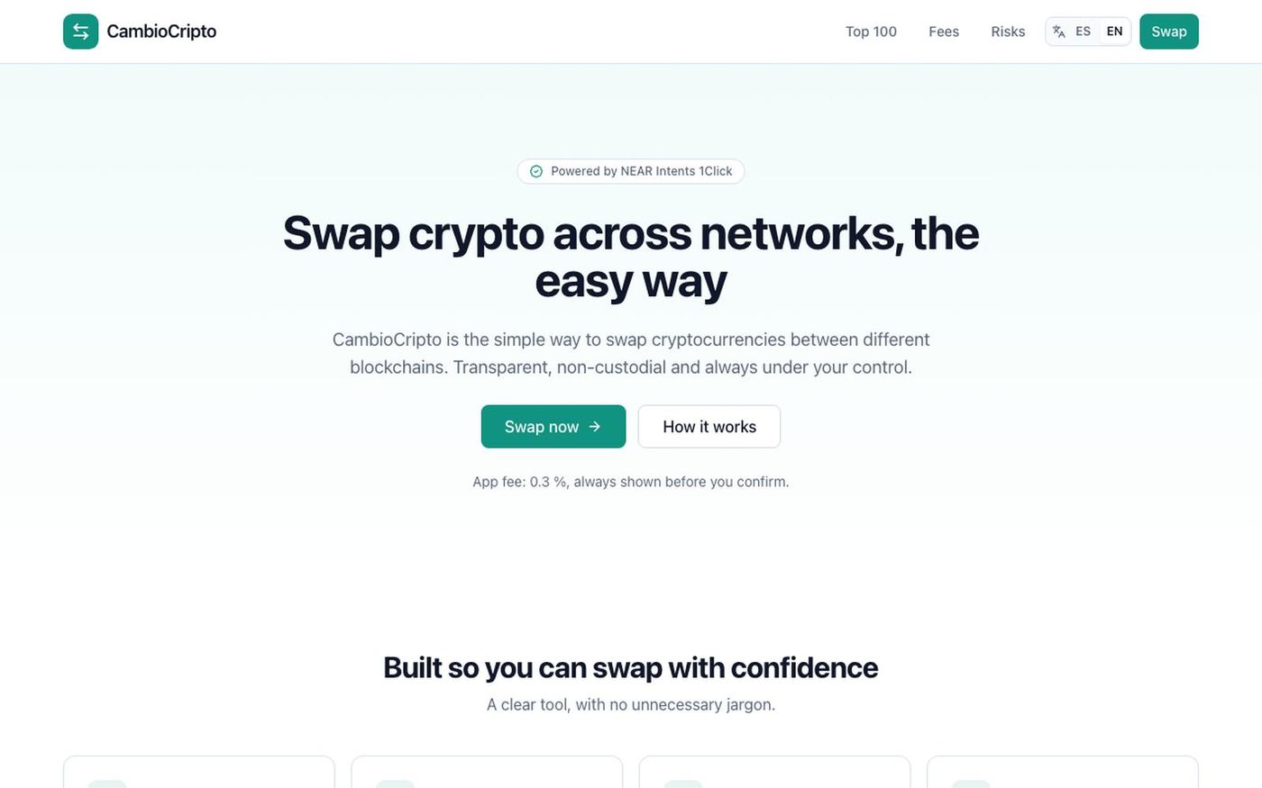 CambioCripto — screenshot