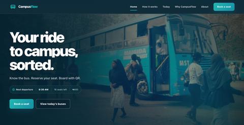 CampusFlow — Campus Transport, Simplified — screenshot