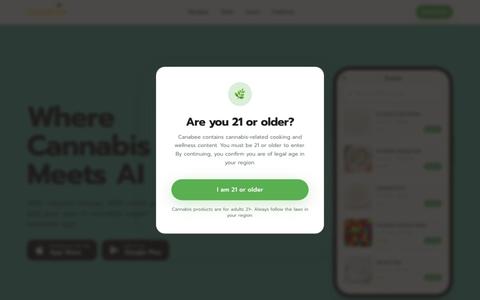 Canabee — Where Cannabis Meets AI — screenshot