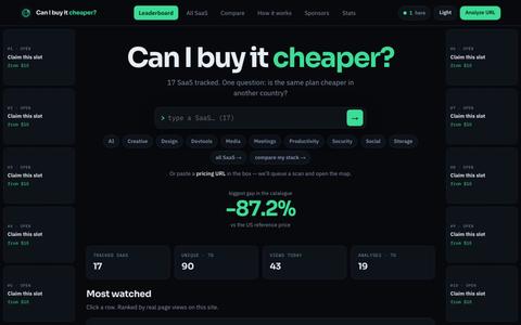 Can I buy it cheaper? — screenshot