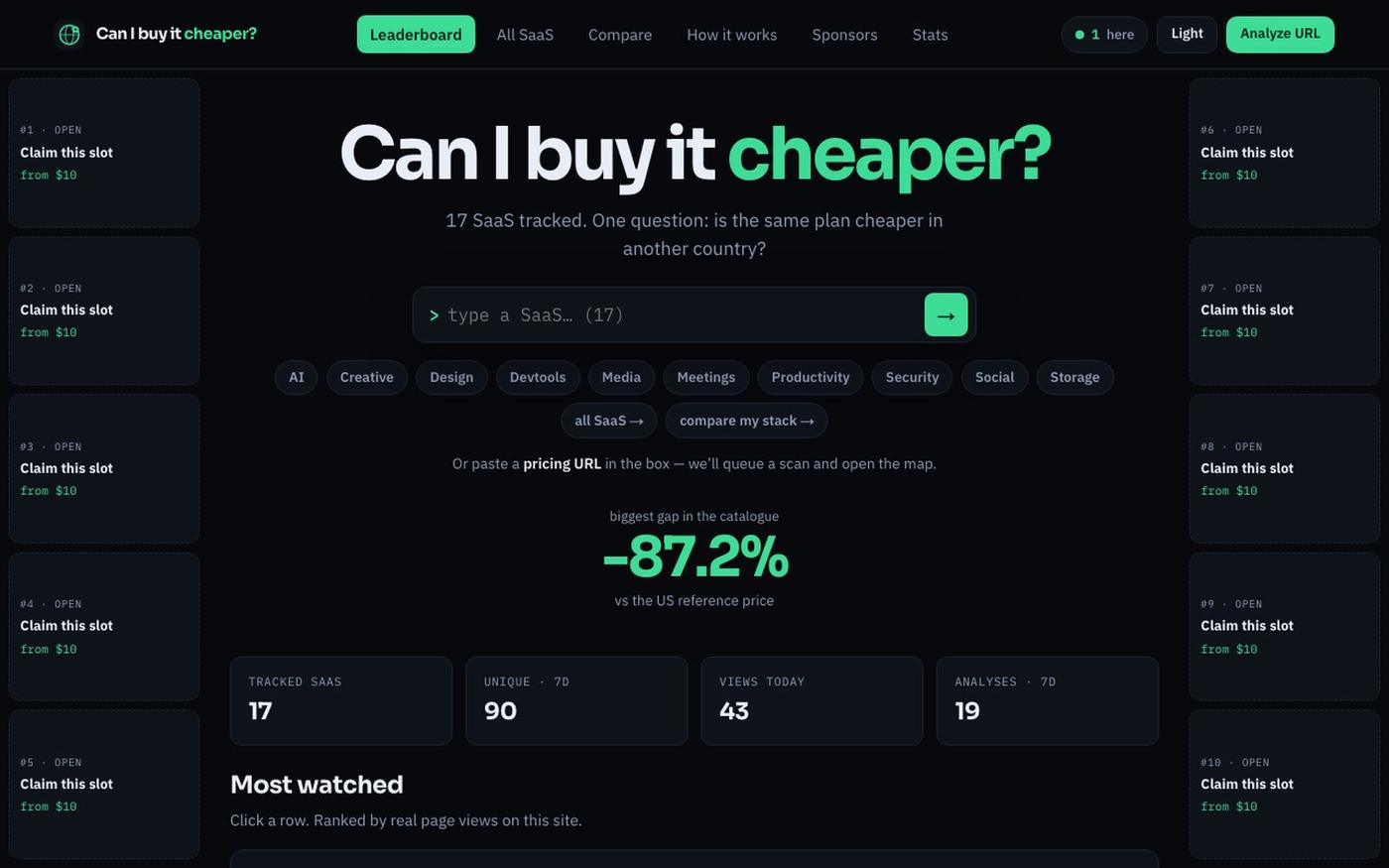 Can I buy it cheaper? — screenshot