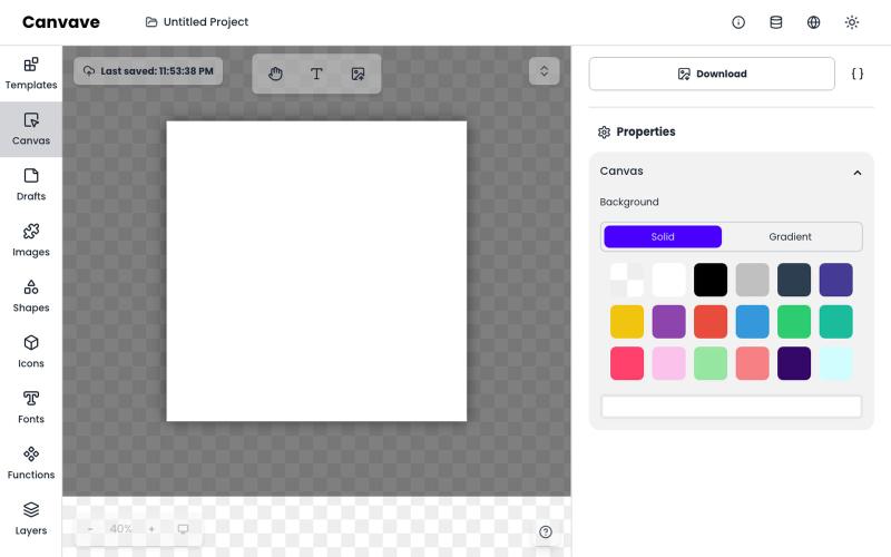 Canvave - Simple Graphic Design. Create smooth motion in seconds. — screenshot