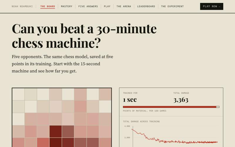 The 30 Minute Chess Machine — screenshot