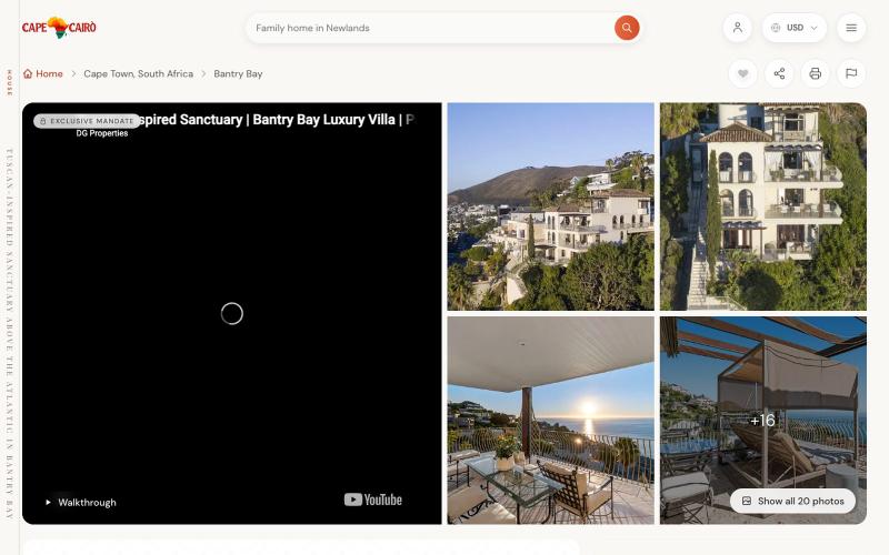 House for Sale in Bantry Bay, Cape Town | Cape2Cairo — screenshot