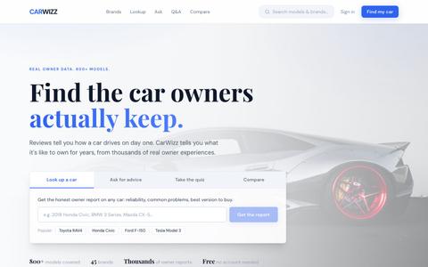 CarWizz: Find Your Perfect Car Based on Real Owner Experiences — screenshot
