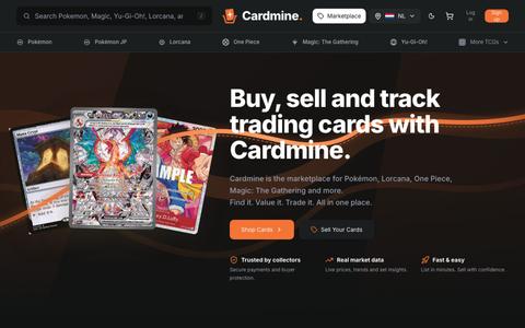 Cardmine — Trading card prices & marketplace — screenshot