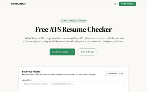 CareerDiary - AI Career Platform — screenshot