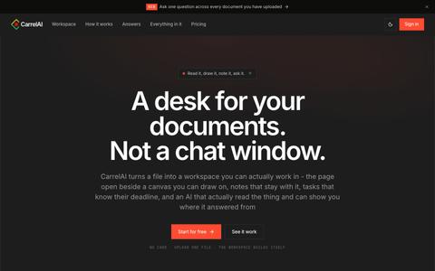 CarrelAI — screenshot