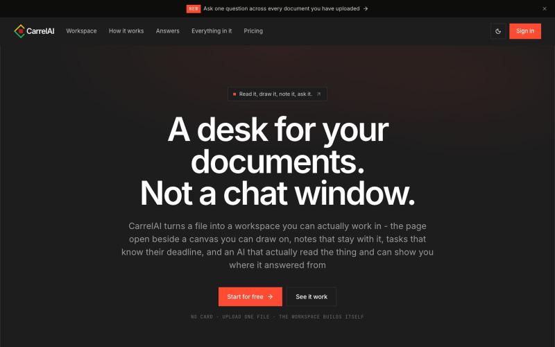 CarrelAI — screenshot