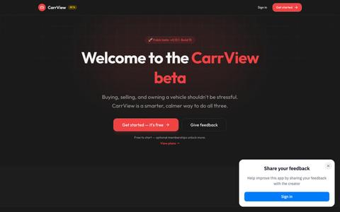 CarrView — Know Before You Buy — screenshot