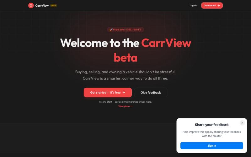 CarrView — Know Before You Buy — screenshot