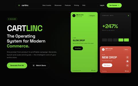 Cartlinc — AI Commerce Automation Platform for Ecommerce & Dropshipping — screenshot