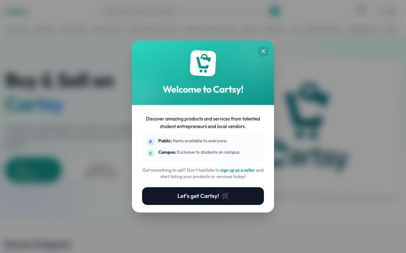 Cartsy — screenshot