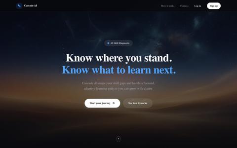 Cascade AI - Skill Diagnostic & Learning Path Builder — screenshot