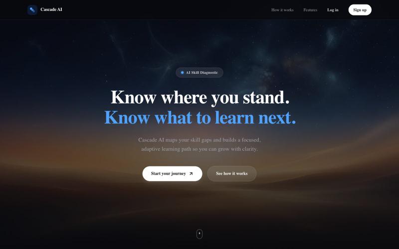 Cascade AI - Skill Diagnostic & Learning Path Builder — screenshot