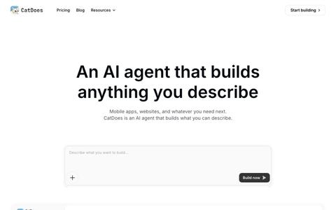 AI App Builder | Build Apps & Websites with AI | CatDoes — screenshot