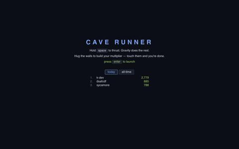 Cave Runner — screenshot