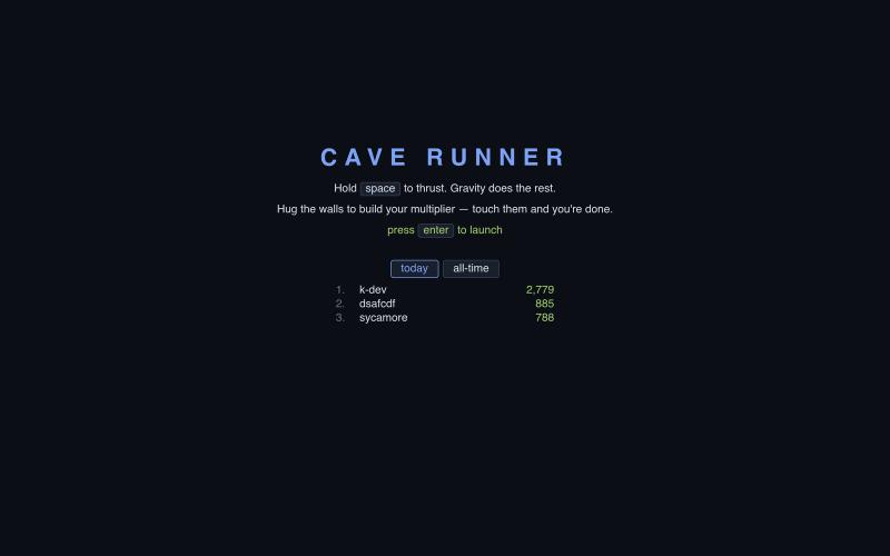 Cave Runner — screenshot