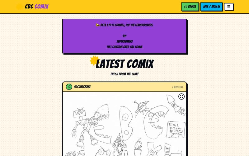 CBC COMIX — Latest Comic Art — screenshot