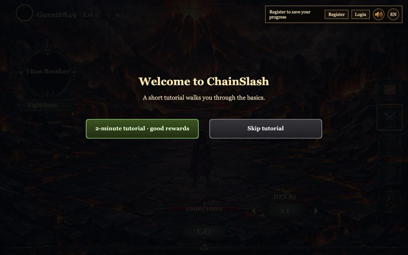 v.1slash Idle RPG — screenshot
