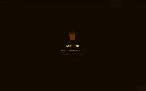 ☕ chai time — sip & chill — screenshot