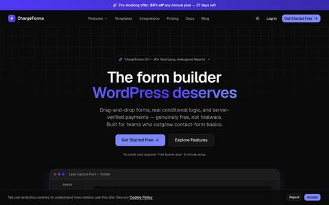 ChargeForms — The form builder WordPress deserves — screenshot