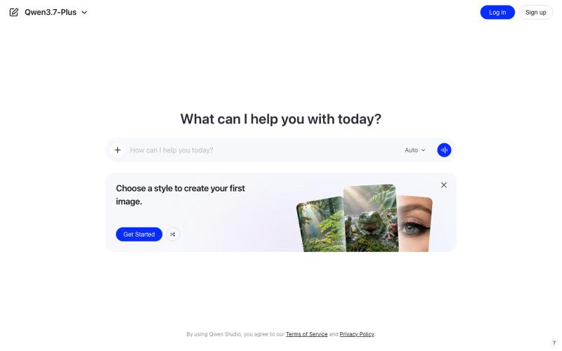 Qwen Studio — screenshot