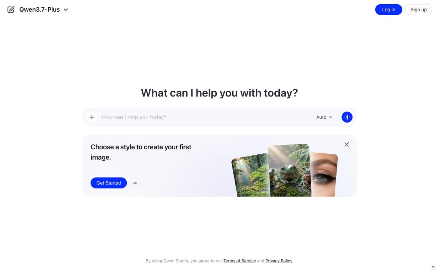 Qwen Studio — screenshot