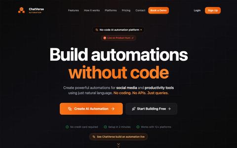 Chatverse – AI Automation Platform for Everyone — screenshot