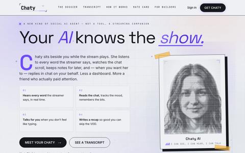 Chaty — Your personal Social AI Agent. — screenshot