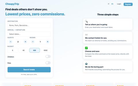 CheapyTrip — screenshot
