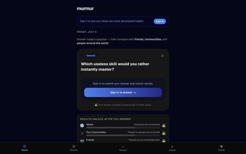 Murmur — See where you fit — screenshot