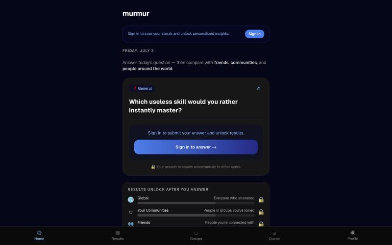 Murmur — See where you fit — screenshot